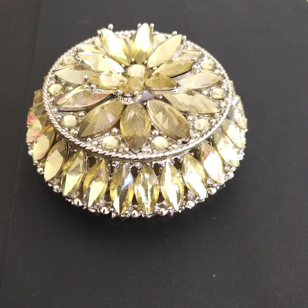 Lovely Z Gallerie Rhinestone Trinket Box
